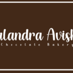Creamy Chocolate Font Poster 5