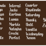 Creamy Chocolate Font Poster 6