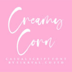 Creamy Corn Font Poster 1