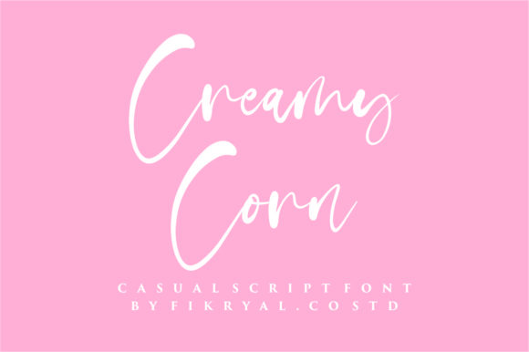 Creamy Corn Font Poster 1