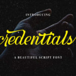 Credentials Font Poster 1