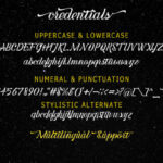 Credentials Font Poster 7