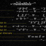 Credentials Font Poster 8