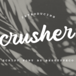 Crusher Font Poster 1