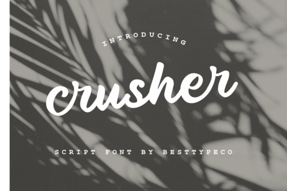 Crusher Font Poster 1