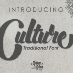 Culture Font Poster 1