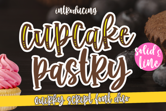 Cupcake Pastry Font Poster 1