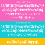 Cupcake Pastry Font Poster 13