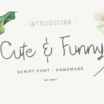 Cute & Funny Font Poster 1