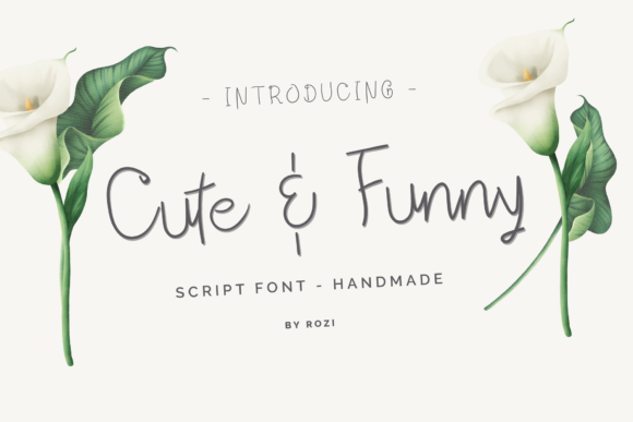 Cute & Funny Font Poster 1
