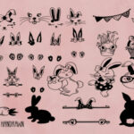 Cute Bunny Font Poster 5