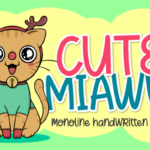 Cute Miaww Font Poster 1