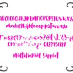 Cuties Magenta Font Poster 9