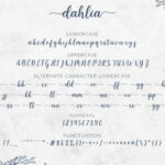 Dahlia Font Poster 8