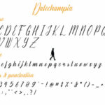 Dalechampia Font Poster 4