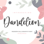 Dandelion Font Poster 1