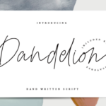 Dandelion Font Poster 1