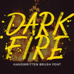 Dark Fire Font Poster 1