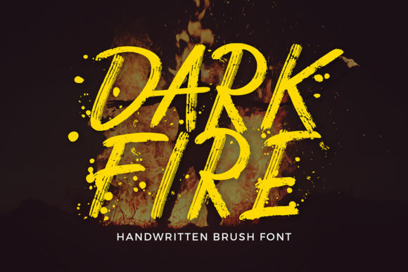 Dark Fire Font Poster 1