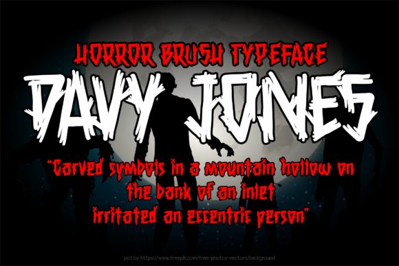 Davy Jones Font Poster 1