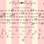 Dear Daisy Font Poster 12