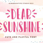 Dear Sunshine Font Poster 1