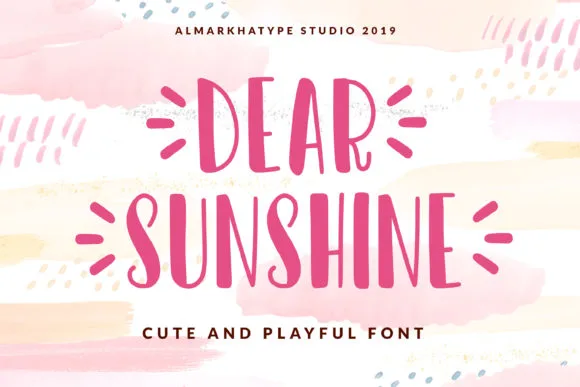 Dear Sunshine Font Dear Sunshine Font Poster 1