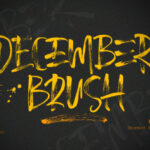 December Brush Font Poster 1