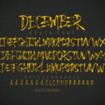 December Brush Font Poster 9