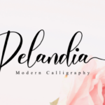 Delandia Font Poster 1