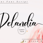 Delandia Font Poster 10