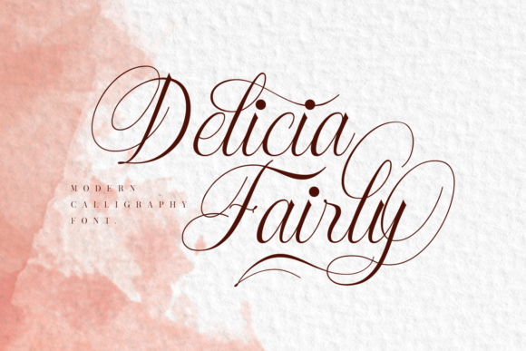 Delicia Fairly Font Poster 1