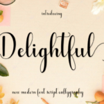 Delightful Font Poster 1