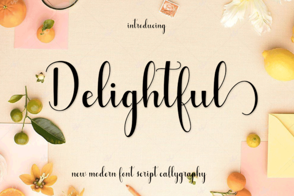 Delightful Font Poster 1