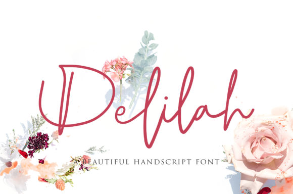 Delilah Font Poster 1