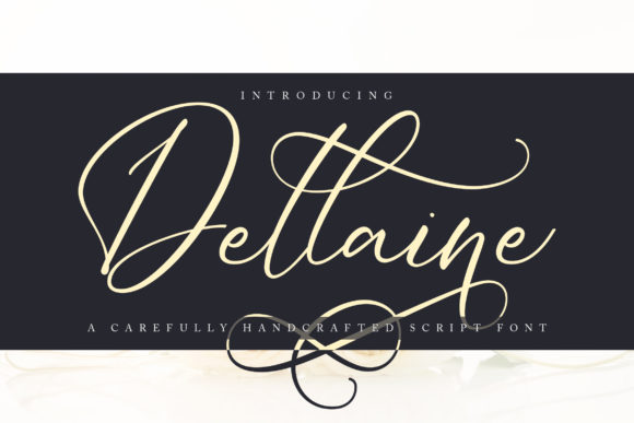 Dellaine Font Poster 1