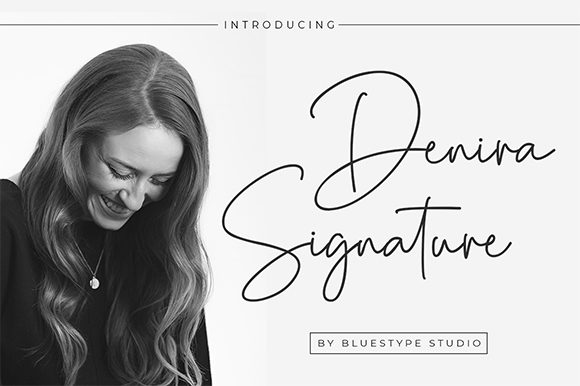 Denira Signature Font Poster 1