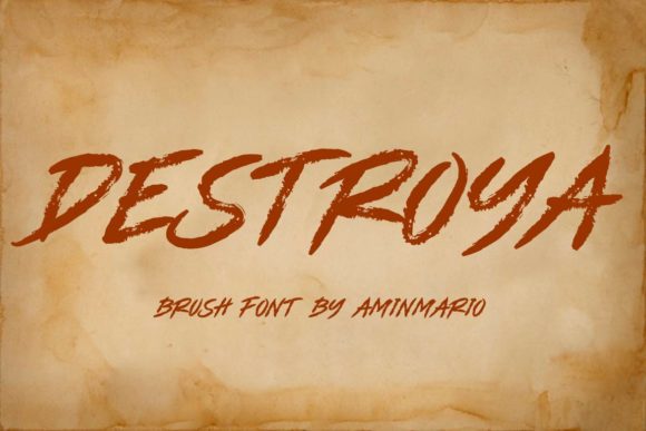Destroya Font Poster 1