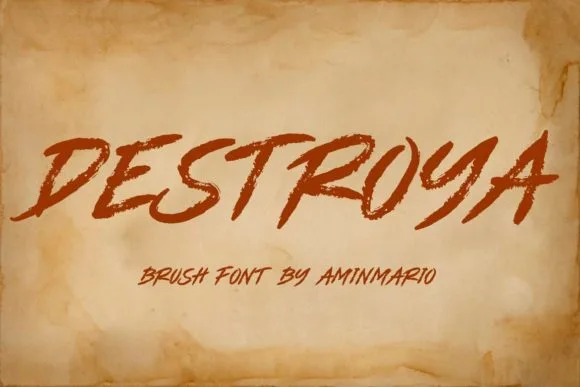 Destroya Font Destroya Font Poster 1