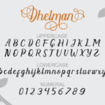 Dhelman Script Font Poster 2
