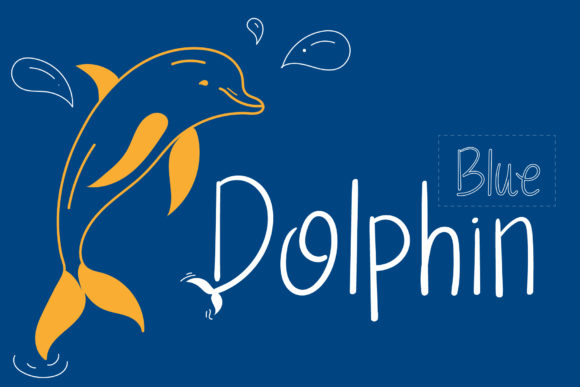Dolphin Font Poster 1