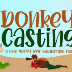 Donkey Casting Font Poster 1