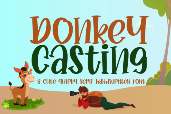 Donkey Casting Font Donkey Casting Font Poster 1