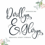 Dorillya & Glorya Font Poster 1