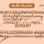 Double Chocolate Font Poster 5