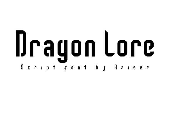 Dragon Lore Font