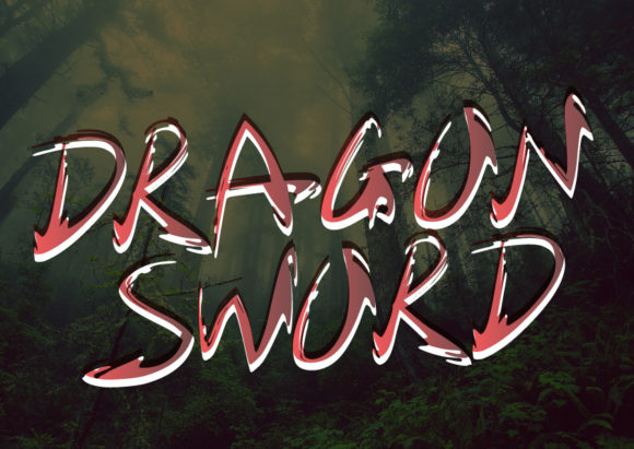 Dragon Sword Font Poster 1