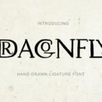 Dragonfly Font Poster 1