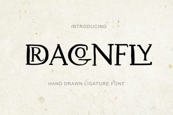 Dragonfly Font Poster 1