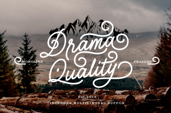 Drama Quality Font Poster 1